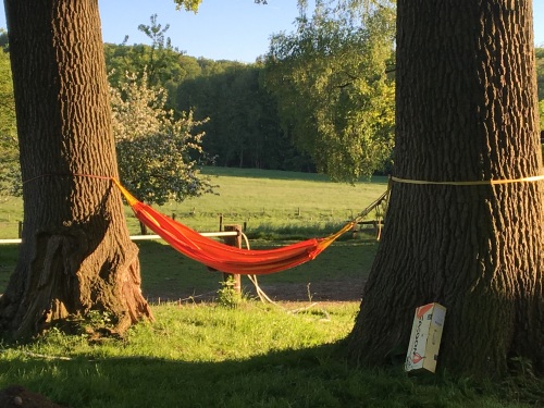 Unsere Entspannungs- und Relax-Zone mit Blick ins Osnabrücker Land.